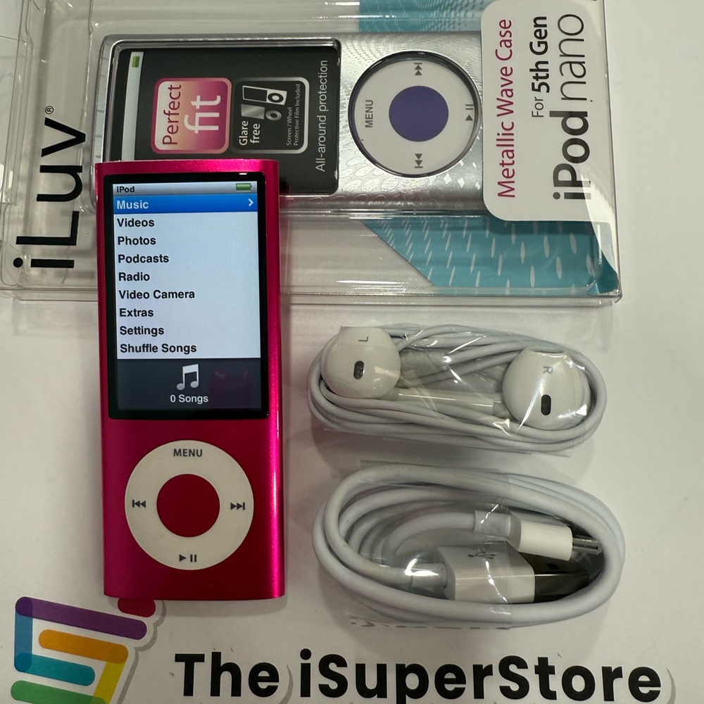 Refurbished Apple iPod Nano 5th Gen 16GB Pink- Like New -1 YR CPS Warranty